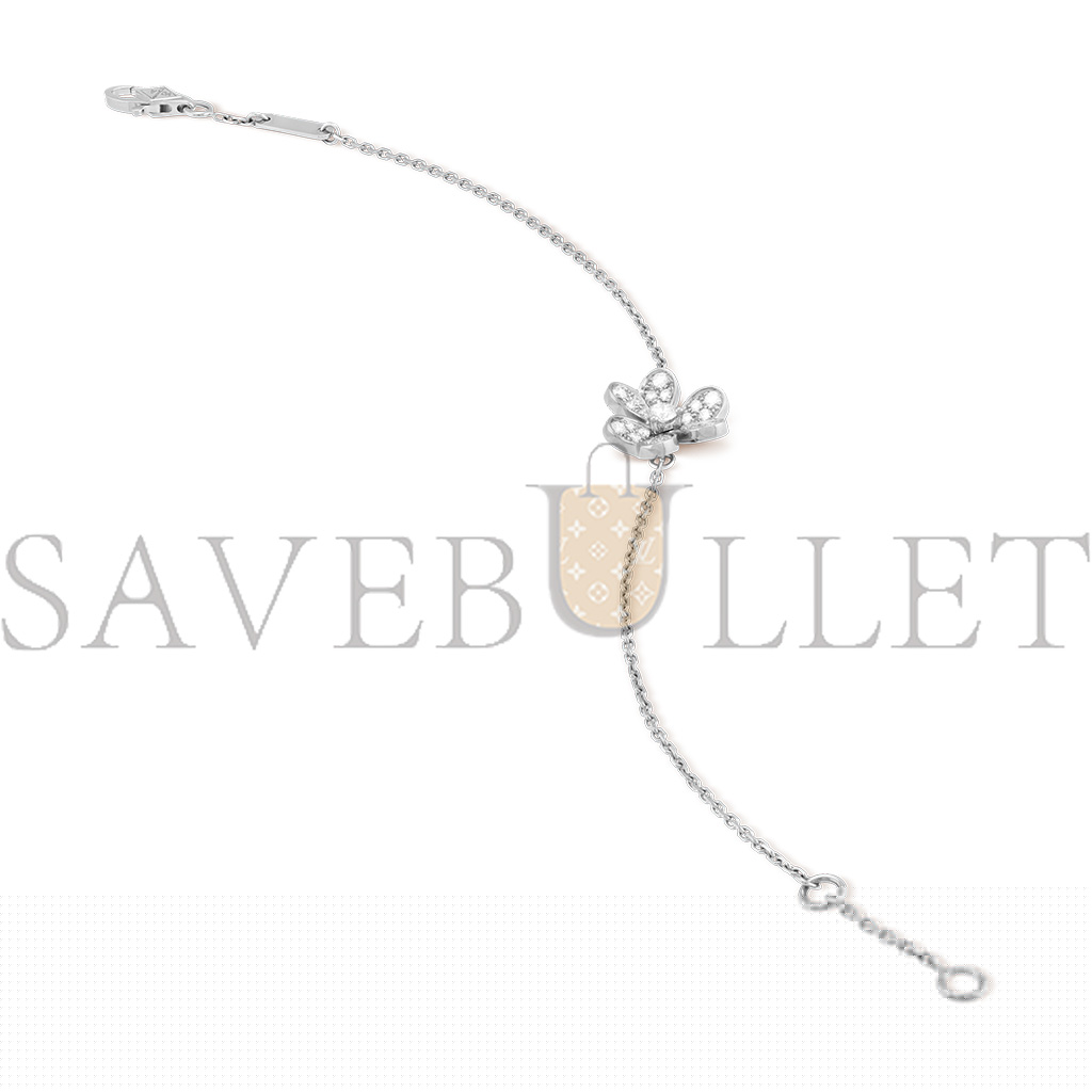 VAN CLEEF ARPELS FRIVOLE BRACELET, MINI MODEL - WHITE GOLD, DIAMOND  VCARP3W200